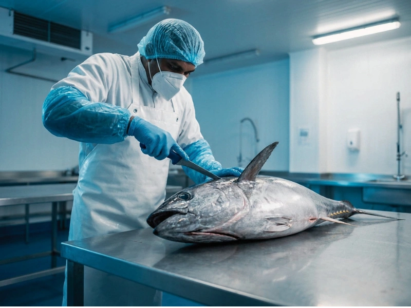 Deheading the tuna