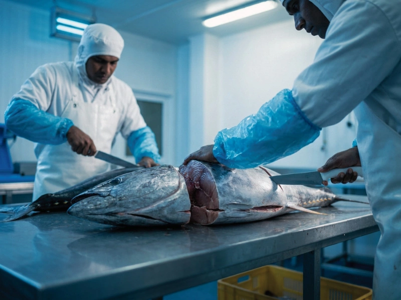 Precision tuna cutting
