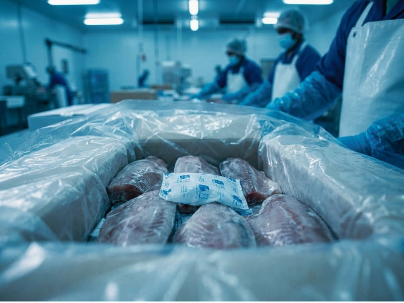 Master carton packing with gel ice