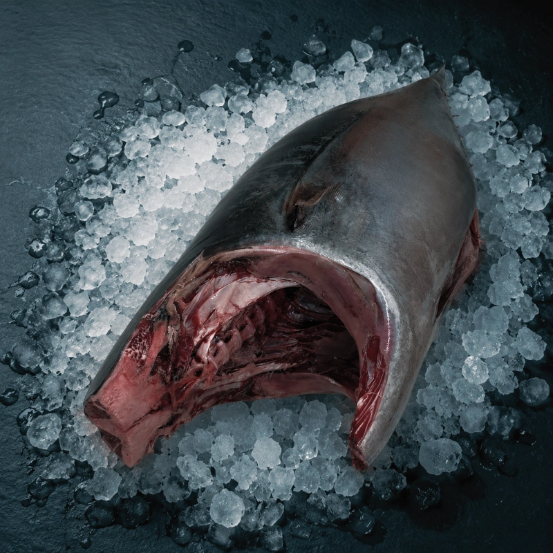Yellowfin Tuna Headed and Gutted on ice